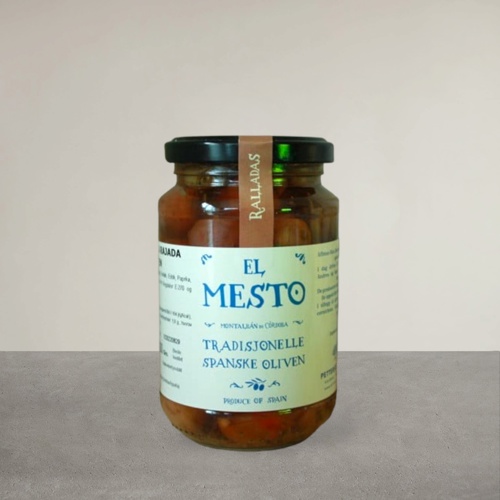 Ralladas-oliven med rissede skinn fra El Mesto