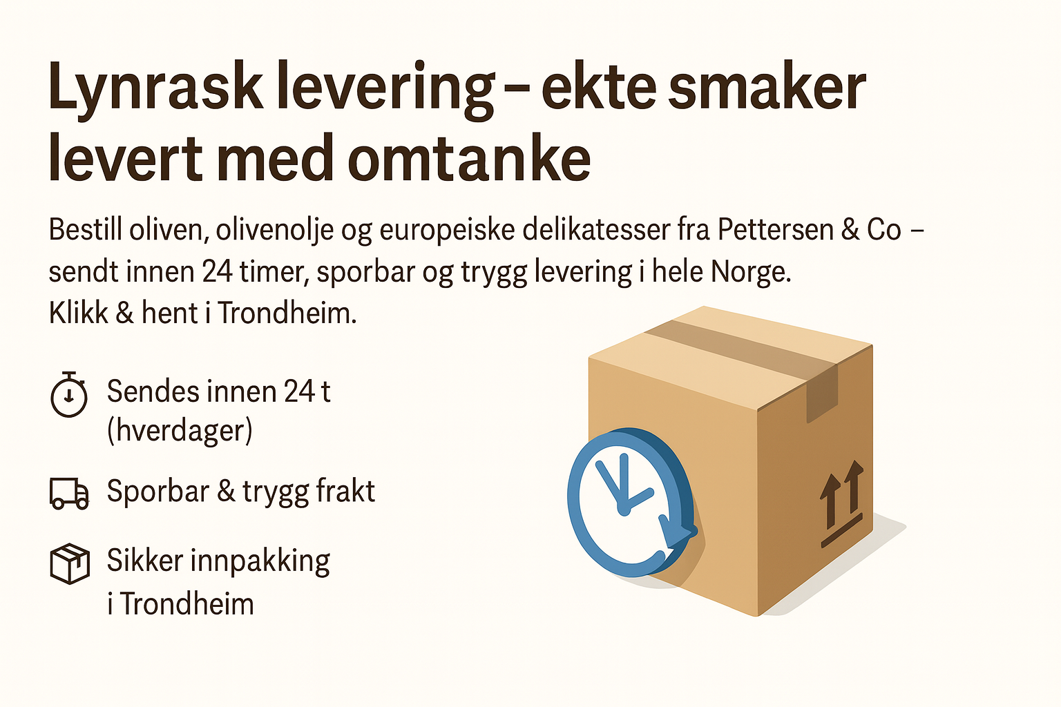 Lynrask levering fra Pettersen & Co – ekte smaker levert med omtanke